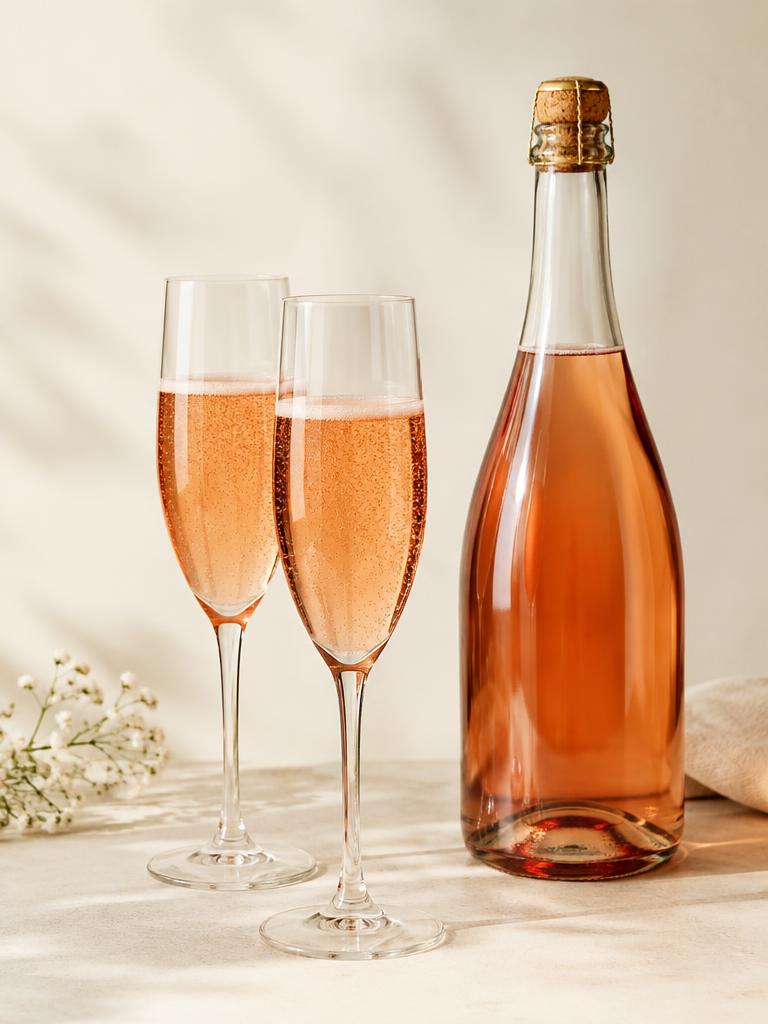 Rosé & Prickelndes – neutrales Flaschenfoto