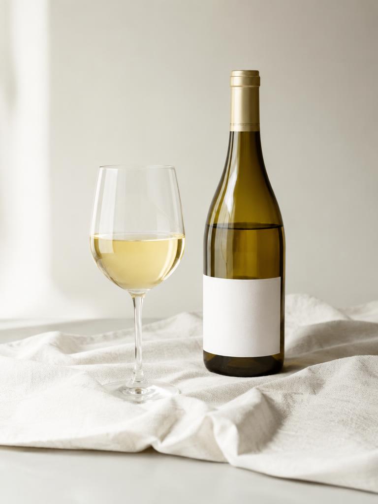 Weißwein – neutrales Flaschenfoto